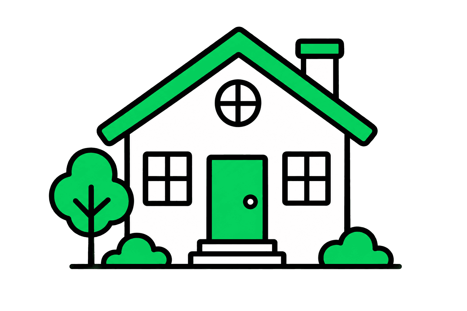 A house with a front door